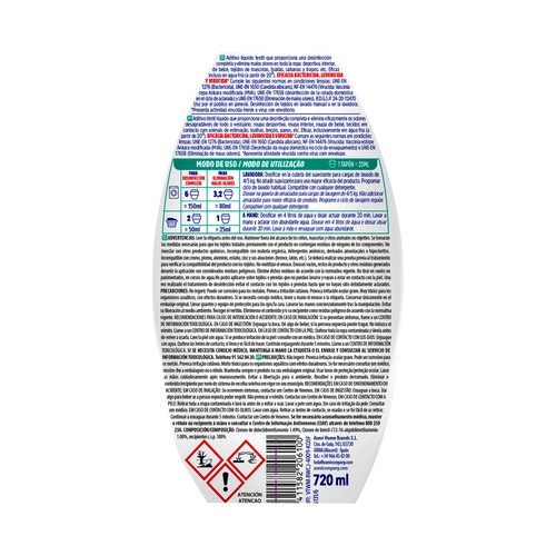 ASEVI Higienizante textil  650 ml.