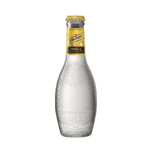 SCHWEPPES Tónica premium mixer con toque de lima botella 20cl