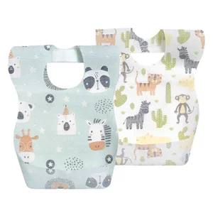 Pack de 10 baberos desechables e impermeables, INTERBABY.