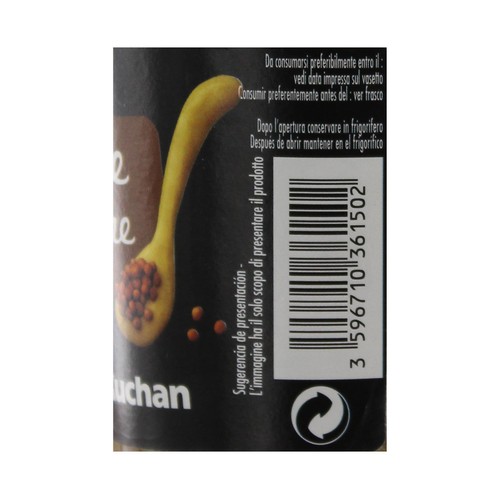 PRODUCTO ALCAMPO Mostaza de Dijon anciene frasco de 210 g.