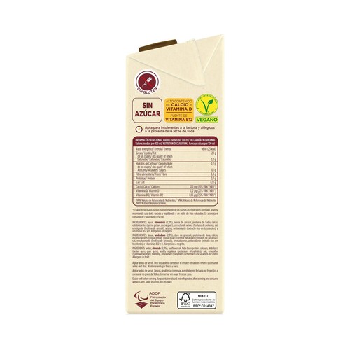 VIVESOY Barista de Pascual Bebida vegetal de almendras sin azúcar, especial café 6 x 1 l.