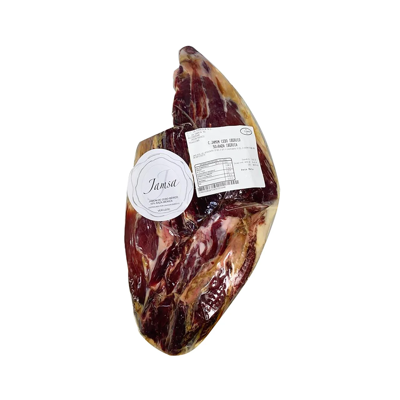 Centro jamón de cebo ibérico 50% raza ibérica - Loncha normal 2 a 3 mm