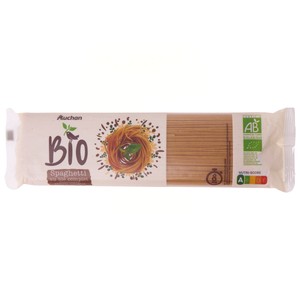 PRODUCTO ALCAMPO Bio Spaghetti de trigo integral ecológico 500 g.