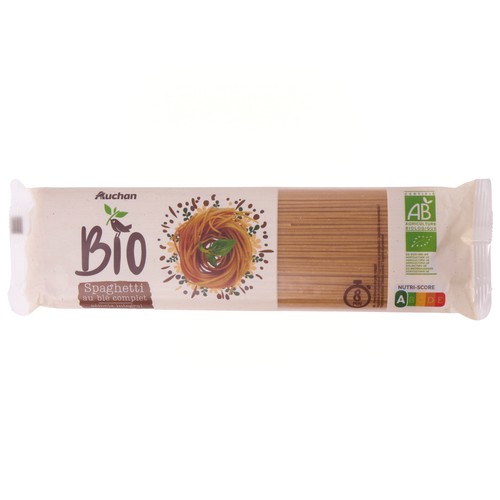 PRODUCTO ALCAMPO Bio Spaghetti de trigo integral ecológico 500 g.