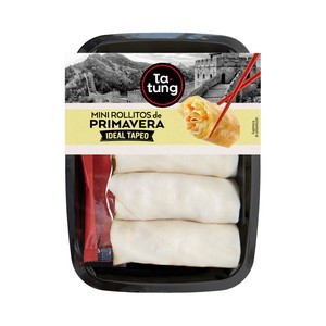 TA-TUNG Mini rollitos de primavera, ideales para tapear 140 g.