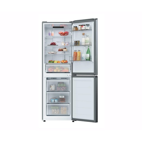 Frigorífico combi 185cm CANDY CNCQ2T6S18DX INOX, No Frost, clasificación energética: D, H: 185cm, A: 59,5cm, F: 59,9cm, capacidad total: 315