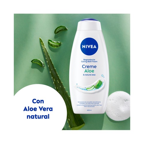 NIVEA Creme aloe Gel de ducha o baño hidratante y revitalizante con aroma a aloe vera 650 ml.