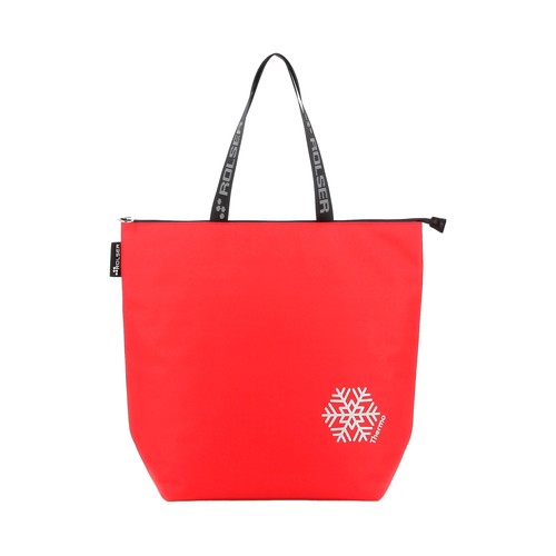 Bolsa compra poliéster thermo 17l rojo. ROLSER