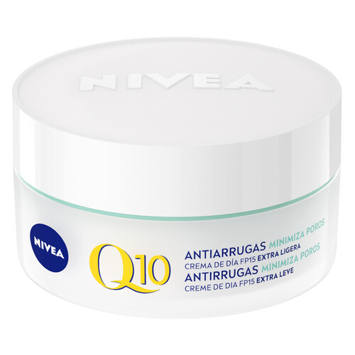 NIVEA Crema de día extra ligera antiarrugas y matificante, para pieles mixtas NIVEA Q10 50 ml.