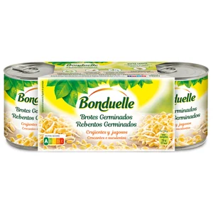BONDUELLE Brotes de soja germinado pack 3 uds. x 90 g.