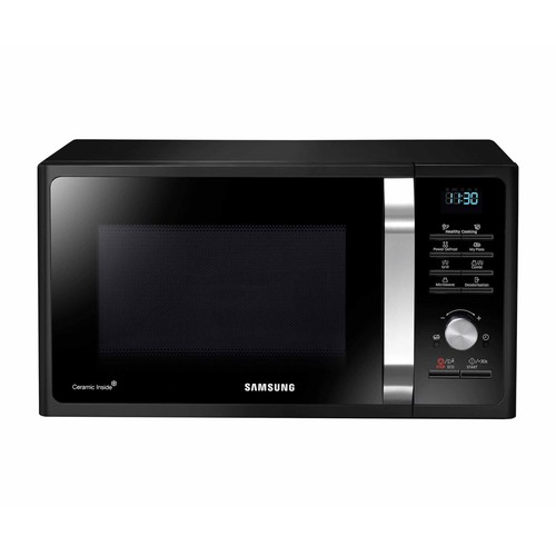 Microondas con grill SAMSUNG MG23J5133AK/EC, color negro, capacidad 28L, potencia: 900W, grill: 1500W.