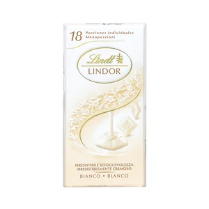 LINDT Chocolate blanco con relleno cremoso 100 g.