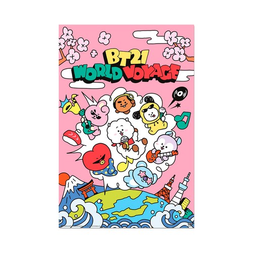 Poster bt21 world voyage. ERIK