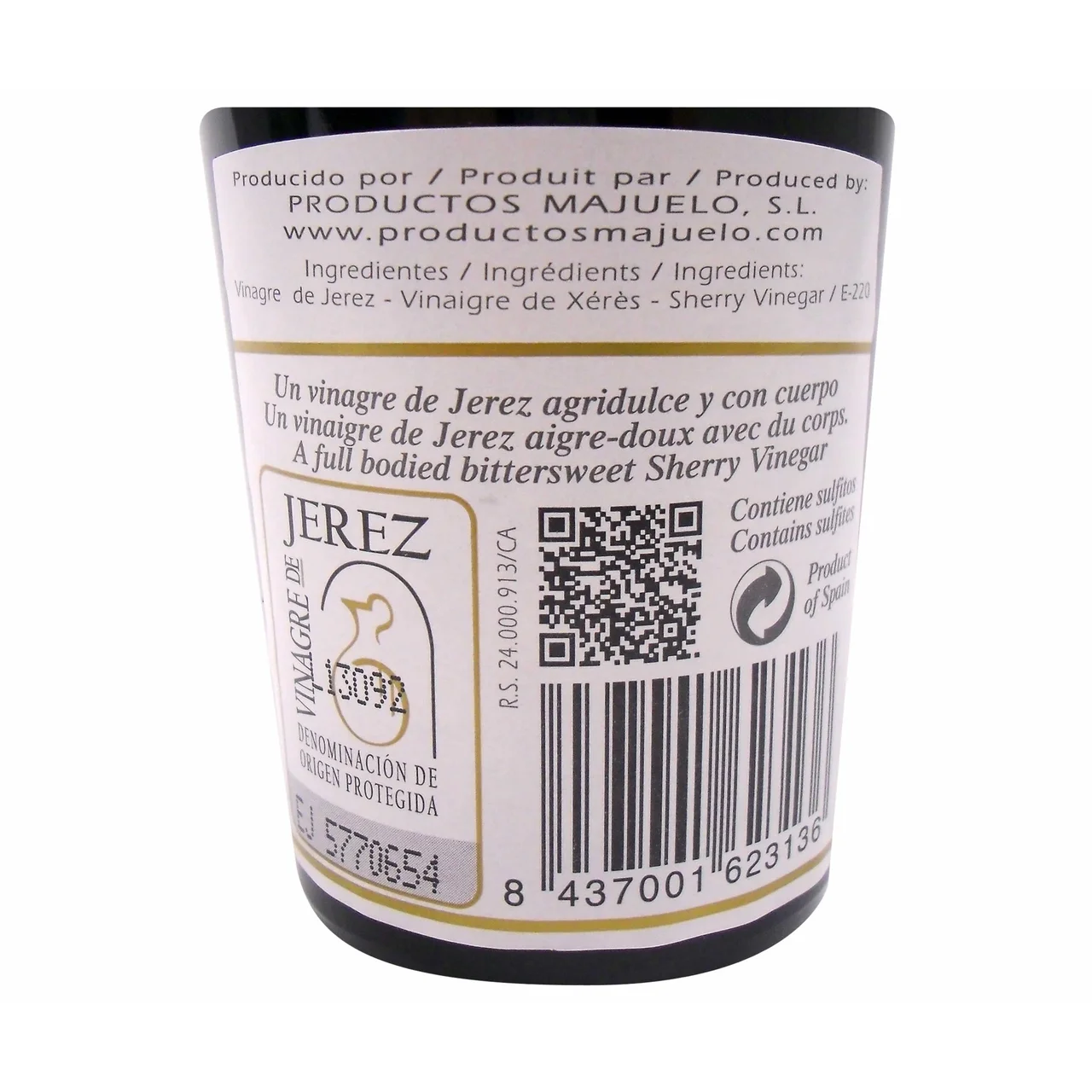 EL MAJUELO Vinagre de vino de Jerez EL MAJUELO botella de 250 ml.