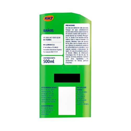 KH-7 Limpiador de baños pistola 500 ml.