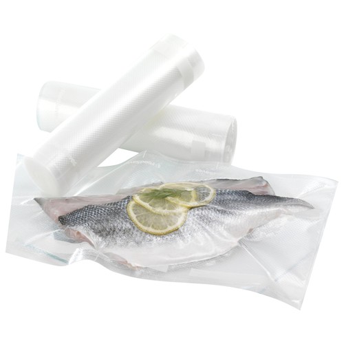 Pack de 2 rollos para envasar al vacío FOODSAVER FSR2002, 20 cms de ancho x 6.7 metros longitud.