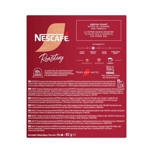 NESCAFE Café en cáspuslas lungo 20uds.