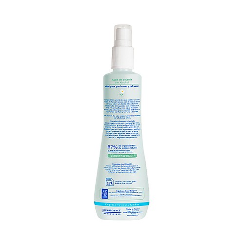 MUSTELA Agua de colonia sin alcohol con extractos naturales de miel y camomila 200 ml.