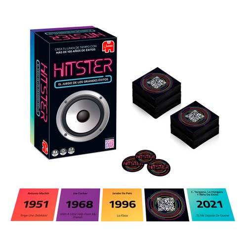 Hitster, juego de mesa musical +16 Años, JUMBO