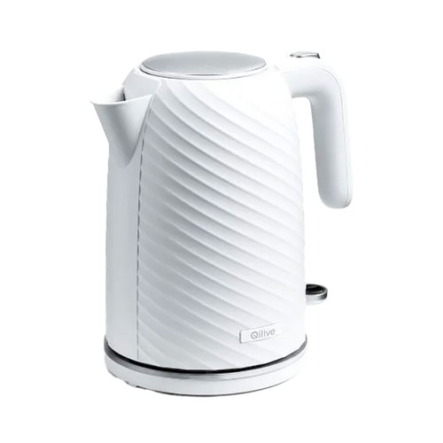 Hervidor de agua eléctrico QILIVE Q.5426, 2200W, 1,7 L.,  base 360°.