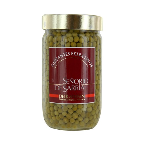 SEÑORÍO DE SARRIÁ Guisantes al natural extra finos frasco de 445 g.