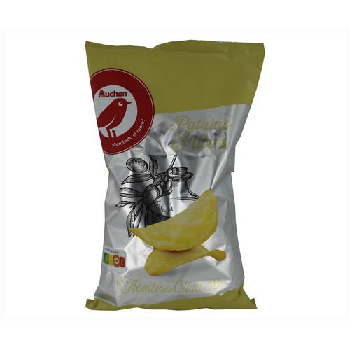 PRODUCTO ALCAMPO Patatas fritas lisas con aceite de oliva PRODUCTO ALCAMPO bolsa de 150 g.