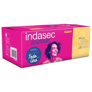 Discreet Compresas de incontinencia micro para pérdidas de orina leves 28 uds.
