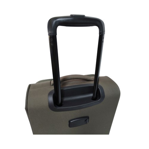 Maleta de cabina tipo trolley  soft 8 ruedas lock 55cm khaki. AIRPORT