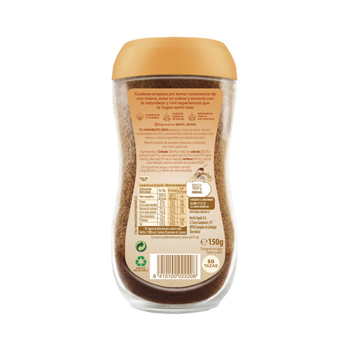 EKO Cereales solubles para beber EKO Miel y jalea frasco de vidrio de 150 g.