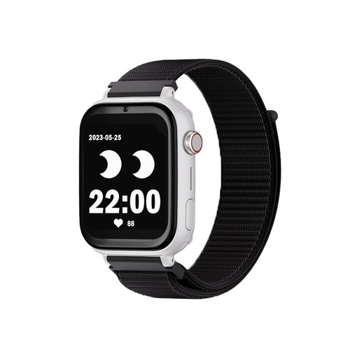 Smartwatch SAVEFAMILY SaveWatch Plus, Esfera Blanca, Correa de Tela Black Night".