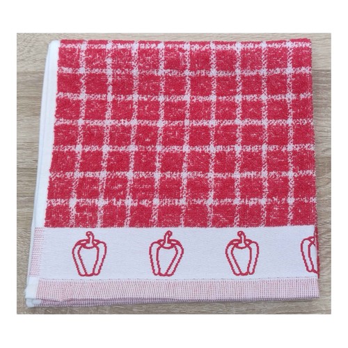 Paño de cocina tejido rizo 100% algodón 380g/m².