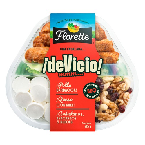FLORETTE deVicio Bol de ensalada BBQ 225 g.