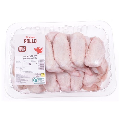 AUCHAN Alas de pollo 14-18 uds XXL. Producto Alcampo