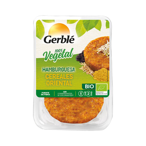 CÉRÉAL BIO Hamburguesa ecológica de tofu con zanahorias 2 uds x 80 g.