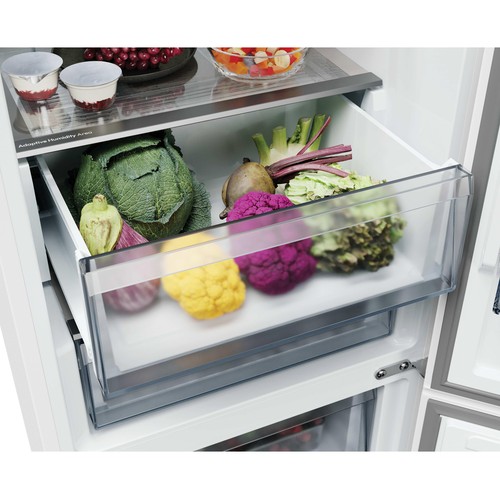 Frigorífico combi 205cm CANDY CNCQ2T6 620CX, NO FROST, clasificación energética: C, H: 205cm A: 59,5cm, F: 66,7cm, capacidad total: 409L.