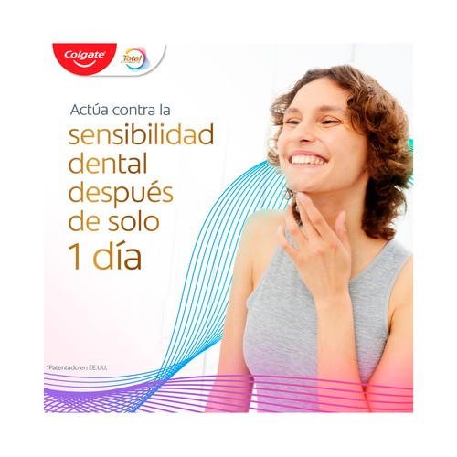 COLGATE Total prevención activa + Pasta de dientes para dientes sensibles 75 ml.