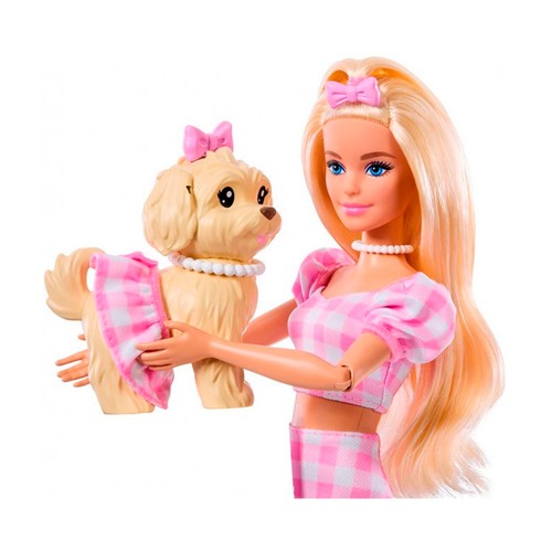 BARBIE Twinning  Looks Muñeca Rubia con Perro