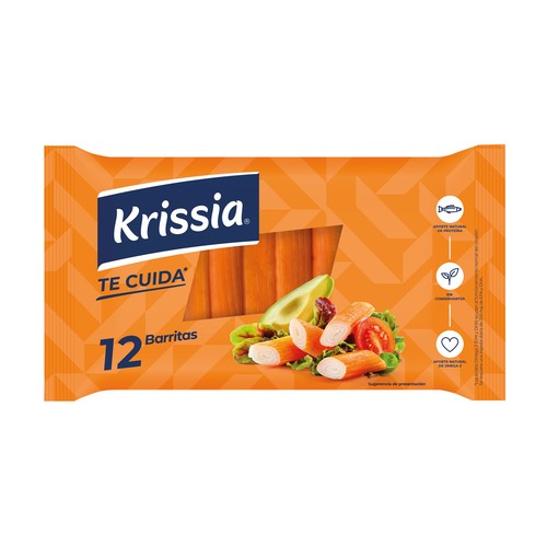 KRISSIA Barritas de surimi KRISSIA 12 uds. 200 g.