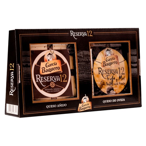 GARCÍA BAQUERO Estuche de quesos (Reserva 12 y Reserva 12 Trufa y miel) 400 g.