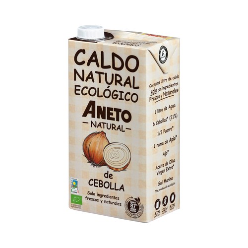 ANETO Natural Caldo de cebolla ecológico 1 l.
