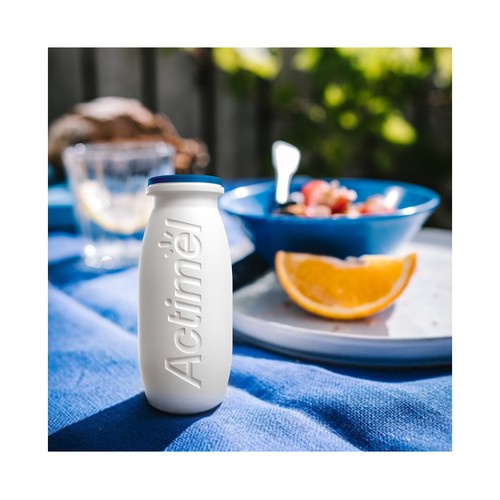 ACTIMEL Summer edition de Danone Leche fermentada con Lcasei y sabor piña y coco 8 x 100 g.