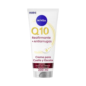 NIVEA Q10 Crema reafirmante y antiarrugas para cuello y escote 200 ml.