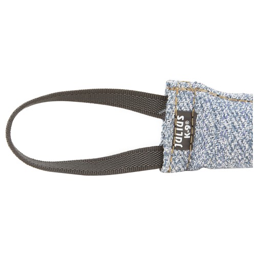JULIUS K9 Juguete para perros motivador de tela francesa y una asa de nylon 20 x 5 cm.1 ud.