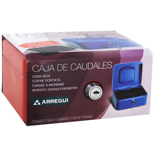 Caja de caudales con sistema de apertura y cierre de llave, 152x80mm. ARREGUI T1.