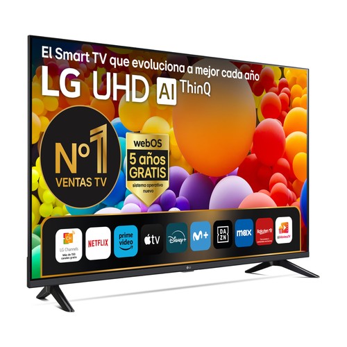 Televisión 109,2cm (43") LG 43UT73006LA, Smart TV, 4K, WebOS24, 2 USB, 3 HDMI, HDR10.