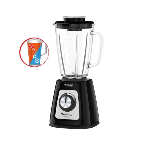 Batidora de vaso MOULINEX Blend Force LM4358, 800W, 2 velocidades + Pulse, capacidad de 1,74L.