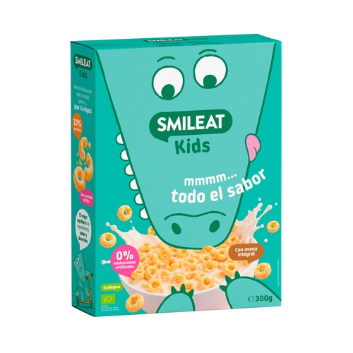 SMILEAT Kids Cereales ecológicos con avena integral 300 g.