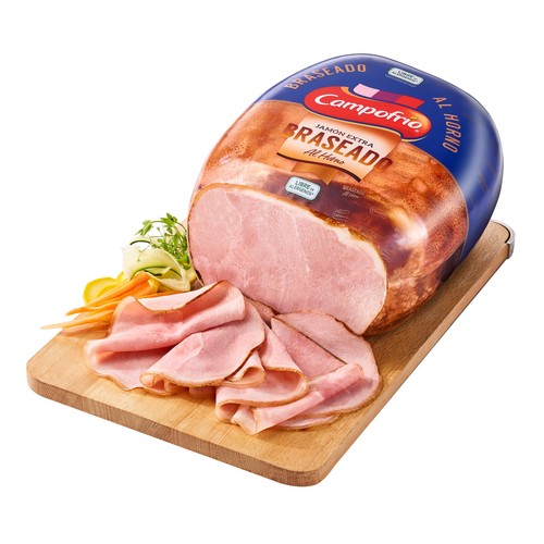Jamón cocido extra con sabor ahumado CAMPOFRÍO 170 Gramos Aproximados