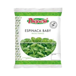 Espinaca baby DIQUESÍ bolsa 100 gr.