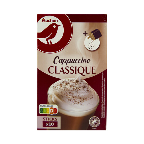 PRODUCTO ALCAMPO Café soluble Capuccino 10 sticks 147 g.